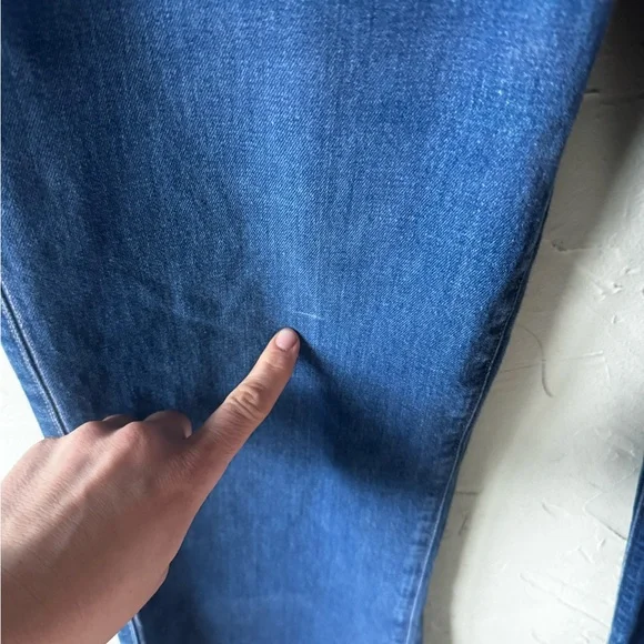 Paige Leenah Jeans Womens Size 31 Wide Leg Blue - Picture 5 of 14